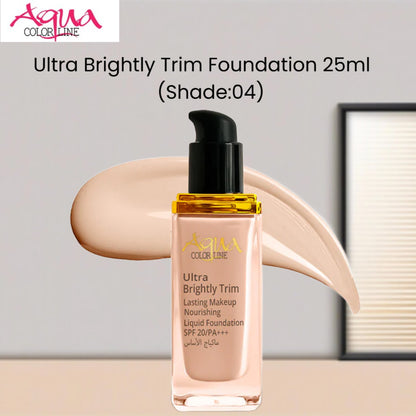 Aqua Color Line Ultra Brightly Trim Foundation 25ml (Shade:04)