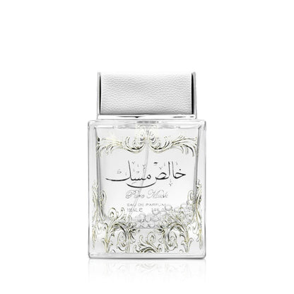 Lattafa Khalis Musk Pure Musk White Eau de Parfum 100ml - Long Lasting Original Fresh Clean Unisex Fragrance for Men & Women