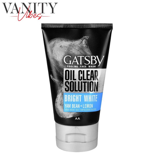 Gatsby Oil Clear Solution Bright White Yam Bean + Lemon Cooling Face Wash100g