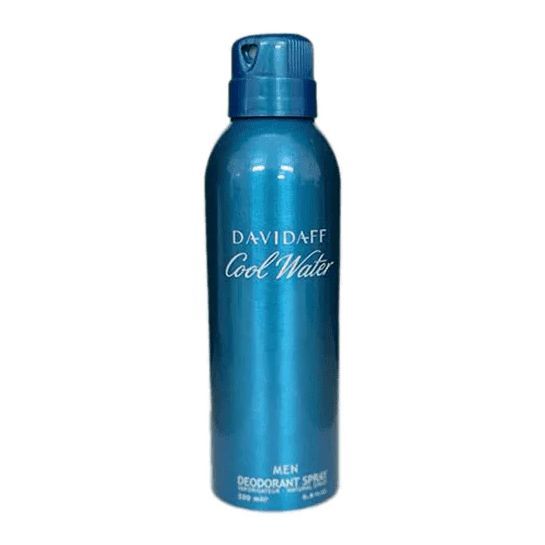 Davidoff Cool Water Men Deodorant Spray 200ml – Long Lasting Fresh Aquatic Fragrance Body Spray for Men