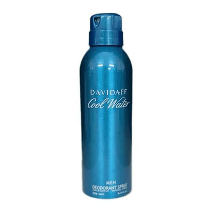 Davidoff Cool Water Men Deodorant Spray 200ml – Long Lasting Fresh Aquatic Fragrance Body Spray for Men
