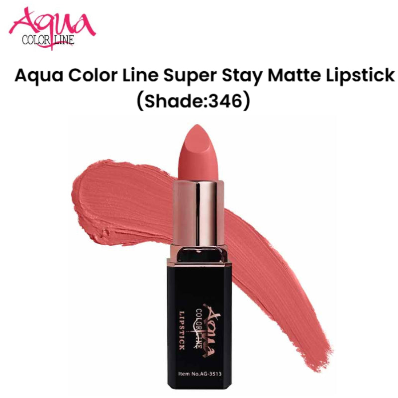 Aqua Color Line Super Stay Matte Lipstick (Shade:346)