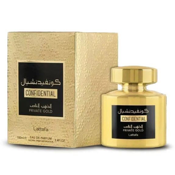 Lattafa Confidential Private Gold Eau de Parfum for Women And Men 100ml