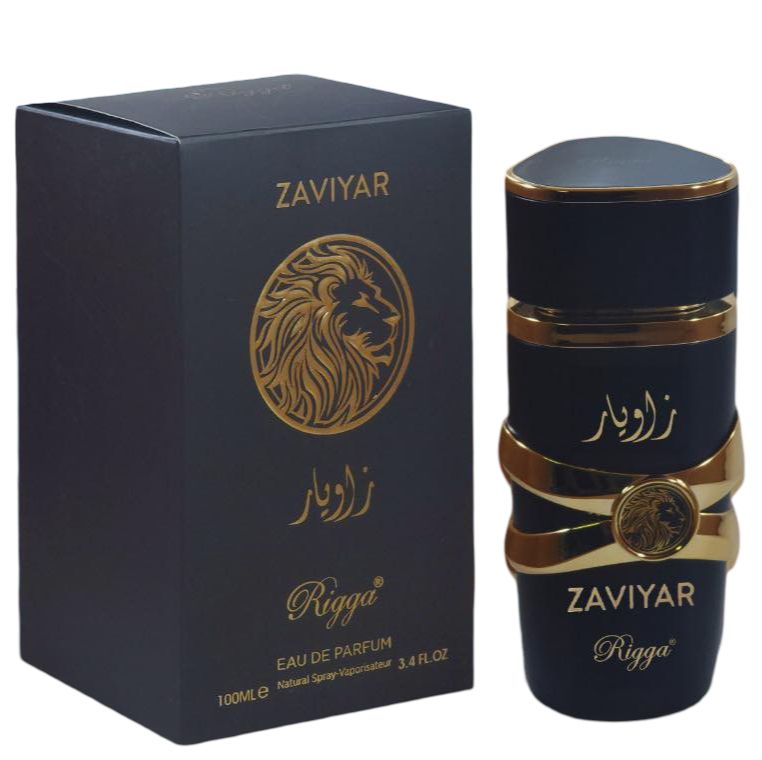Rigga Zaviyar Black Eau De Parfum 100ml – Long Lasting Deep Woody Spicy Fragrance Perfume for Men Strong Masculine Night Wear
