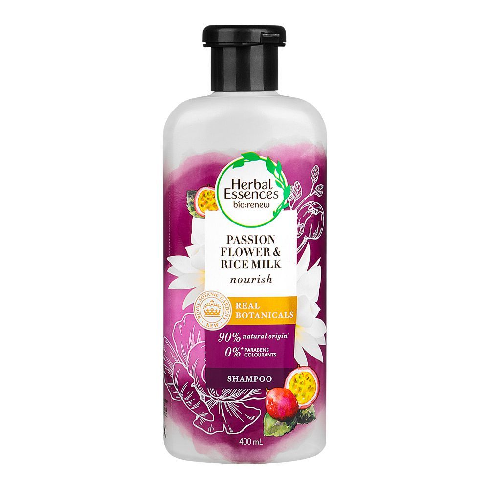 Herbal Essences Passion Flower & Rice Milk Shampoo Paraben Free 400ml