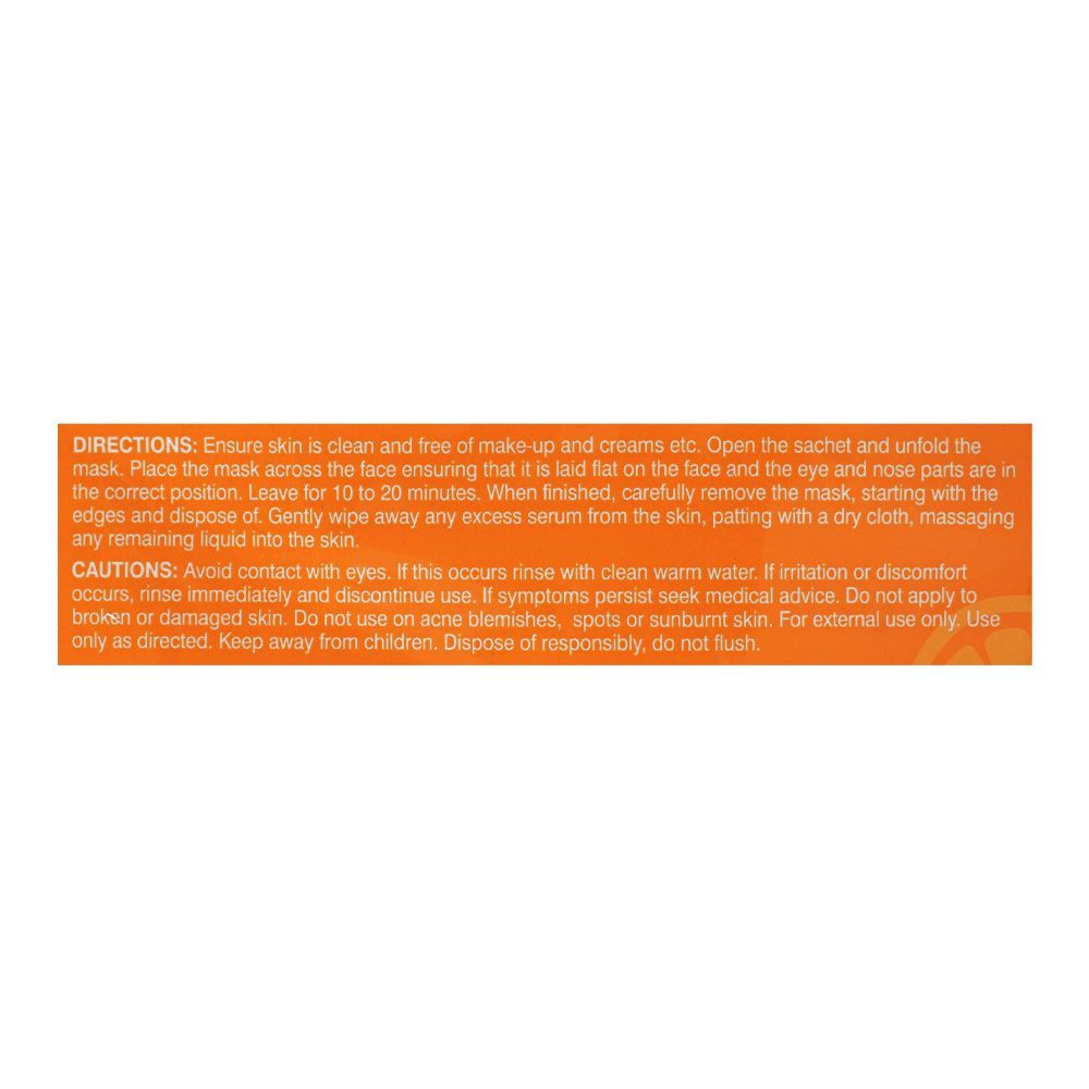 Beauty Formulas Brightening Vitamin C Facial Sheet Mask