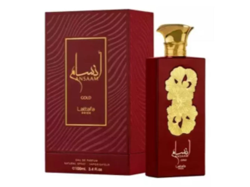 Lattafa Pride Ansaam Gold Eau de Parfum 100ml - Long Lasting Luxury Floral Fragrance for Women