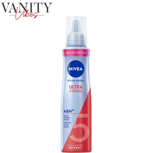 Nivea Ultra Strong Styling Mousse 150 ml 48-Hour Hold Level 5 & Long-Lasting Style