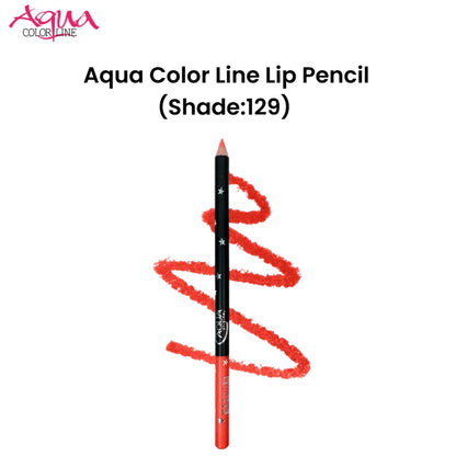 Aqua Color Line Lip Pencil (Shade:129)