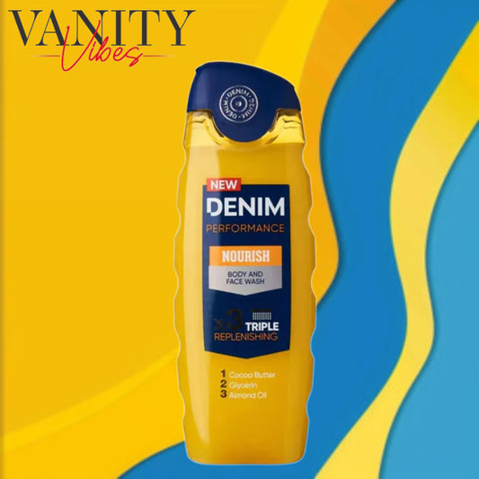 Denim Performance Nourish Body & Face Wash Triple Replenishing - 400ml