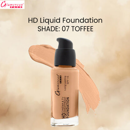 Glamorous Face HD Liquid Foundation (07 TOFFEE)