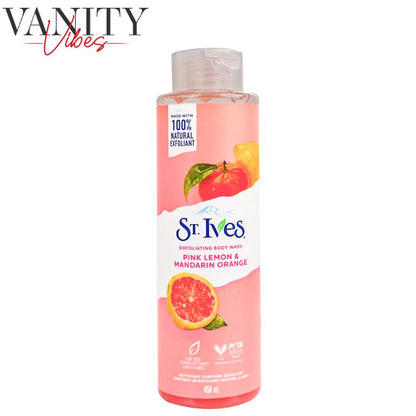 St Ives Exfoliating Body Wash Pink Lemon & Mandarin Orange 450ml
