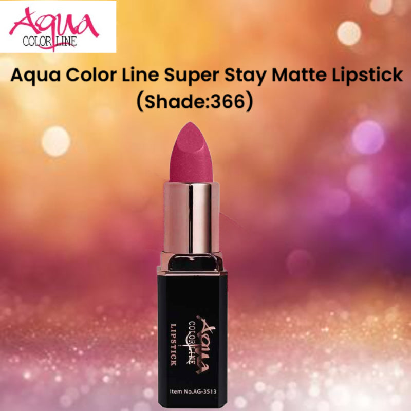 Aqua Color Line Super Stay Matte Lipstick (Shade:366)