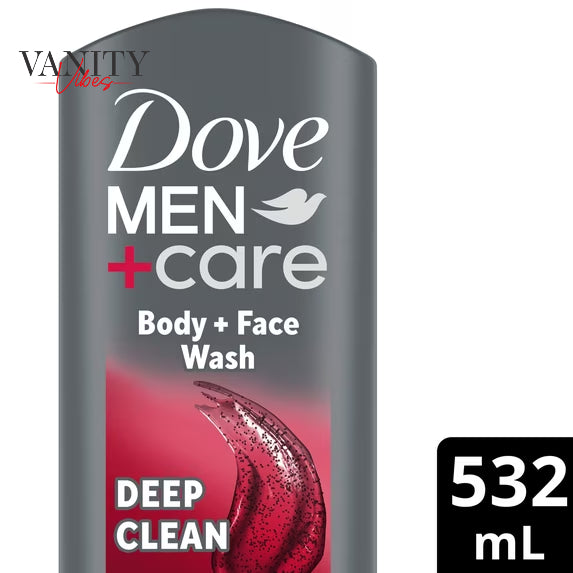 Dove Men+Care Body and Face Wash Body Wash for Men Exfoliating Deep Clean with 24-Hour Nourishing Micromoisture Technology 53