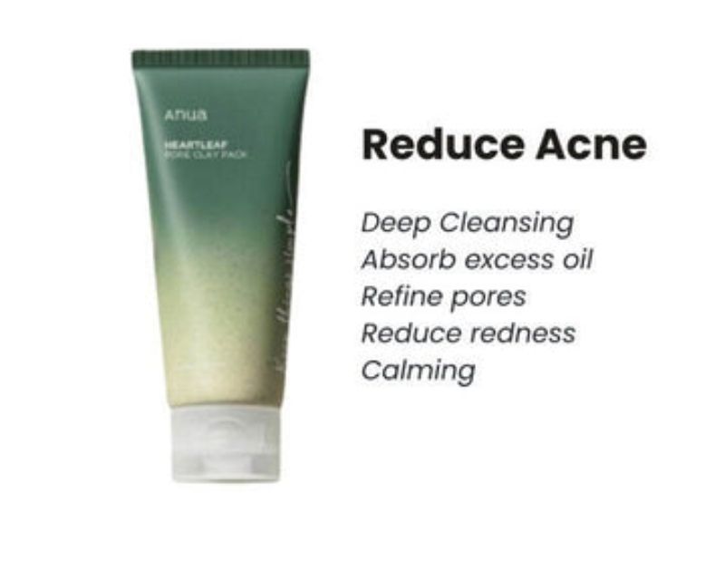 Anua Heartleaf Pore Clay Pack Skincare Product 100ml