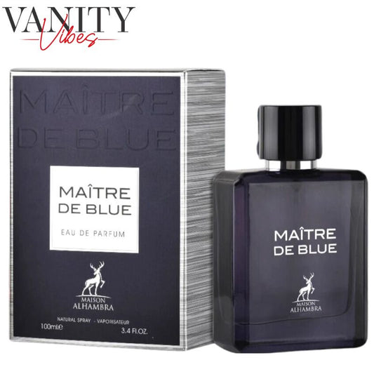 Maison Alhambra Maitre De Blue Eau De Parfum for Men 100ml Long-Lasting Fresh & Masculine Fragrance