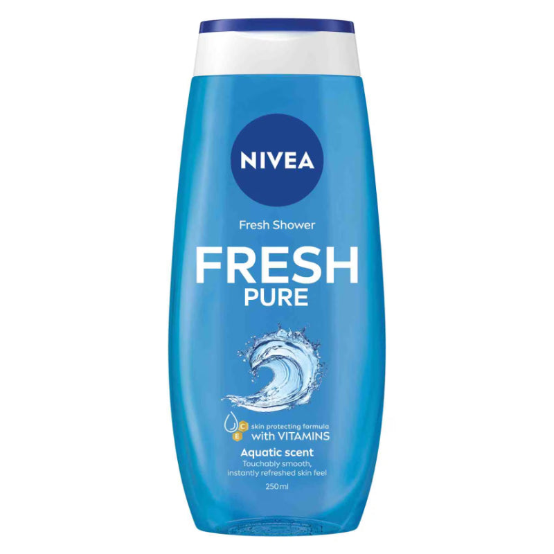 Nivea Fresh Shower Fresh Pure Aquatic Scent 250ml – Refreshing Body Wash for Clean, Soft & Hydrated Skin