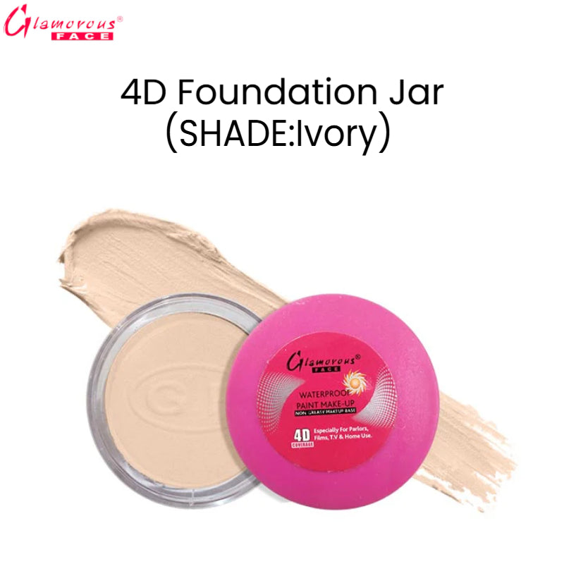 Glamorous Face 4D Foundation Jar (Shade:Ivory)