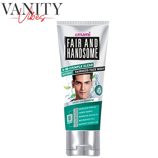 Emami Fair and Handsome 5 in 1 Pimple Clear Instant Radiance Face Wash 50gm