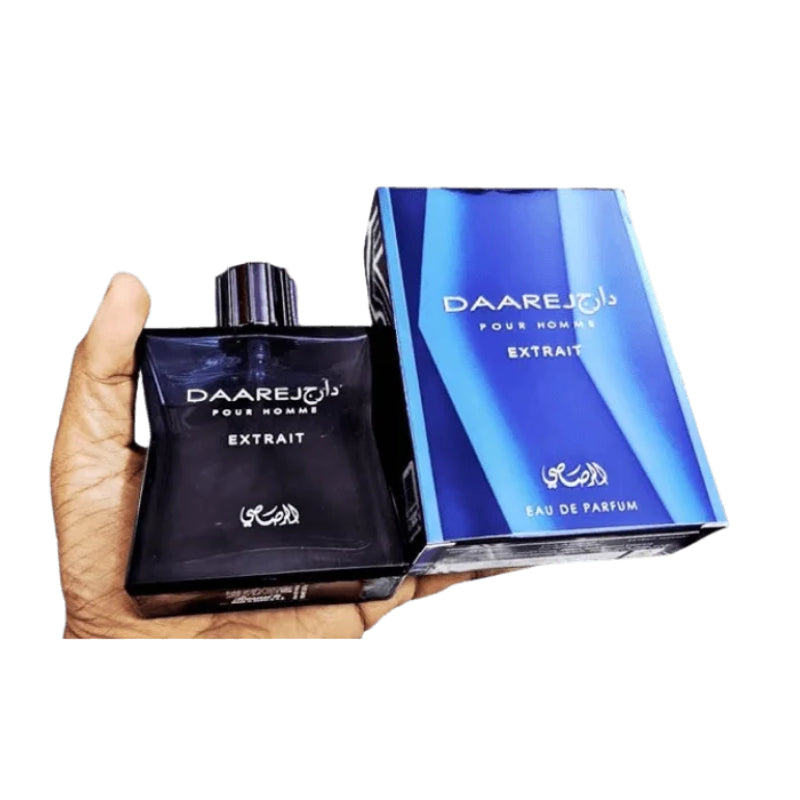 Daarej Pour Homme Extrait Eau de Parfum by Rasasi 100ml Long-Lasting Intense Masculine Fragrance