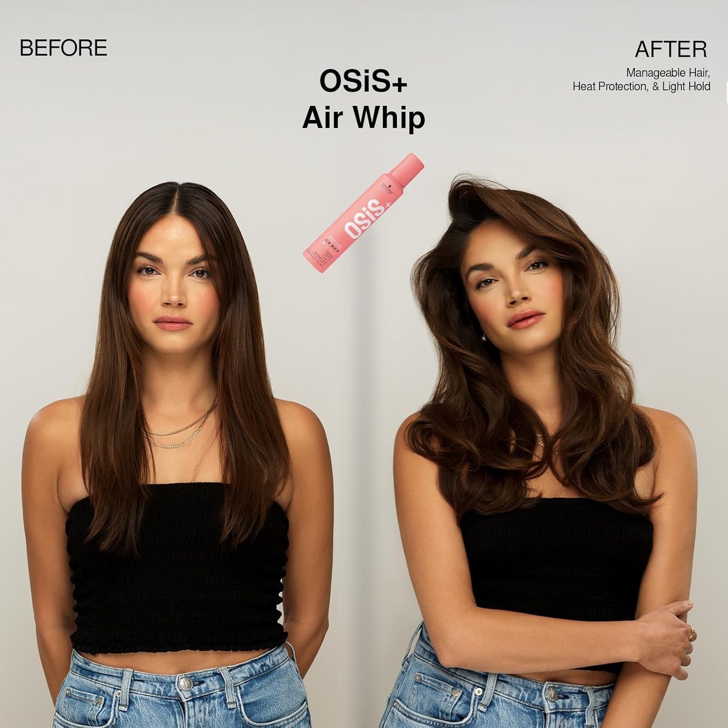 Schwarzkopf Osis+ Volume & Body Air Whip Flexible Mousse 200ml Lightweight Volumizing & Flexible Hold