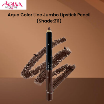 Aqua Color Line Jumbo Lipstick Pencil (Shade:211)
