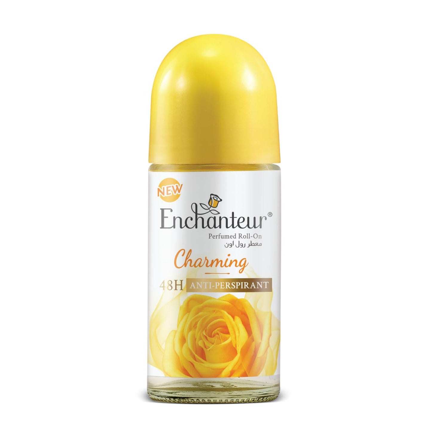 Enchanteur Charming Roll-On Deodorant 50ml – Long Lasting Floral Fragrance Anti-Perspirant for Women Freshness & Odor Protect