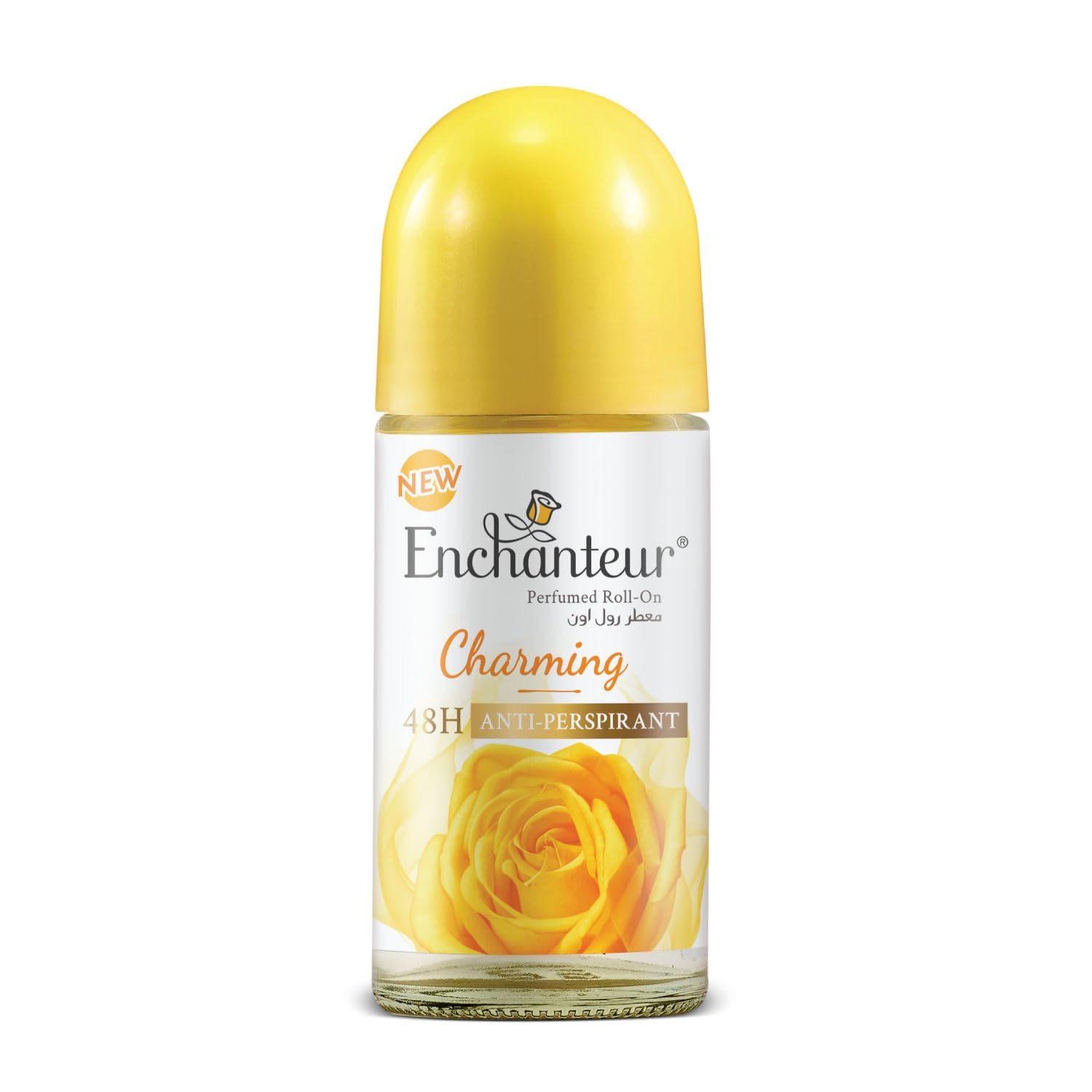 Enchanteur Charming Roll-On Deodorant 50ml – Long Lasting Floral Fragrance Anti-Perspirant for Women Freshness & Odor Protect