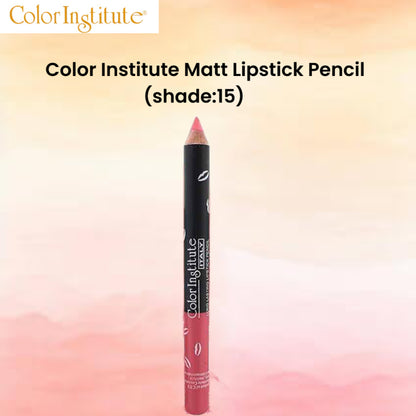 Color Institute Matt Lipstick Pencil (Shade:15)