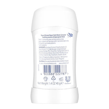Dove Ultimate Repair Dark Marks Corrector Soothing Jasmine Anti-Perspirant Deodorant Stick for Women 40g