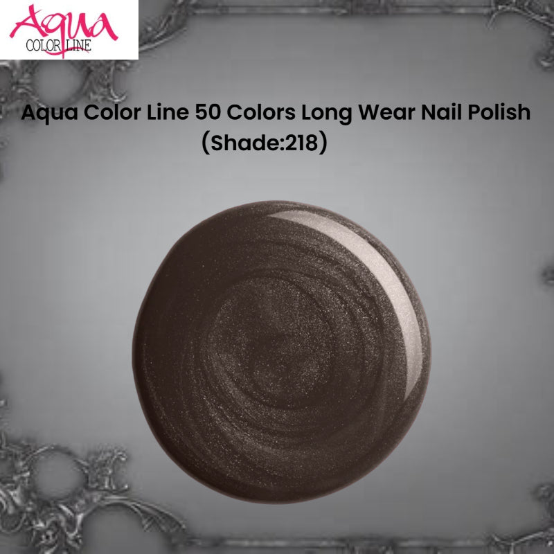 Aqua Color Line 50 Colors Long Wear Nail Polish (Shade:218)