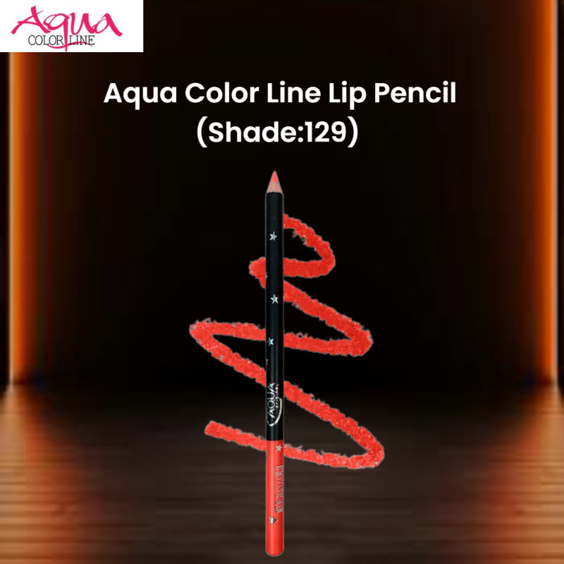 Aqua Color Line Lip Pencil (Shade:129)