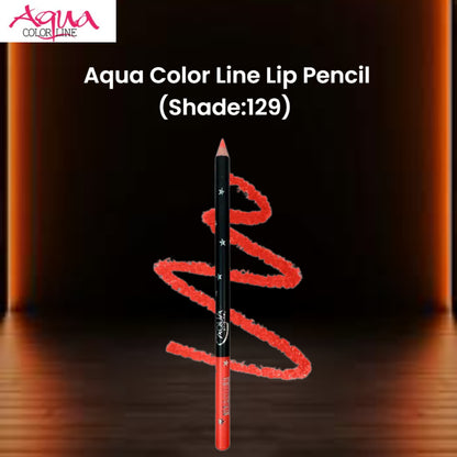Aqua Color Line Lip Pencil (Shade:129)