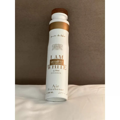 Lattafa Ana Abiyedh Poudree Air Freshener 300 ml Soft Fresh Home Fragrance & Long‑Lasting Freshness
