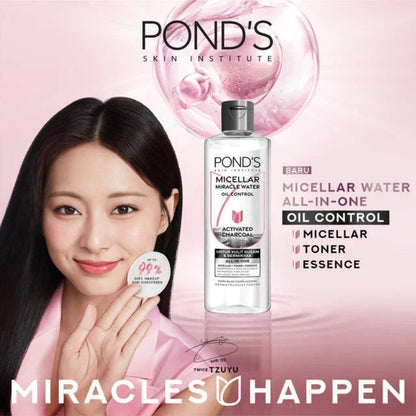 PONDS Pond's Skin Institute Micellar Miracle Water Oil Control Activated Charcoal 400ml