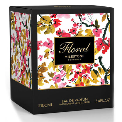 Floral by Milestone Eau de Parfum 100ml - Long Lasting Luxury Floral Fragrance for Women