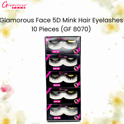 Glamorous Face 8D Mink Hair Eyelashes 10 Pieces (GF 8070)