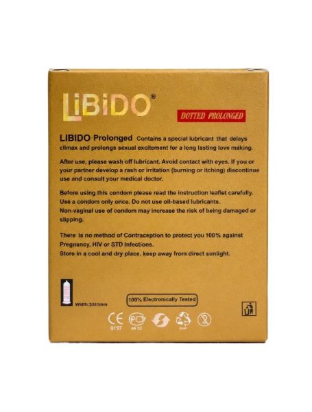 INNO Libido Classic prolonged Condom 3 pieces