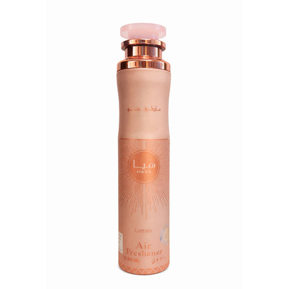 Lattafa Haya Air Freshener 300ml - Long Lasting Luxury Floral Fruity Fragrance Room Spray for Home & Office