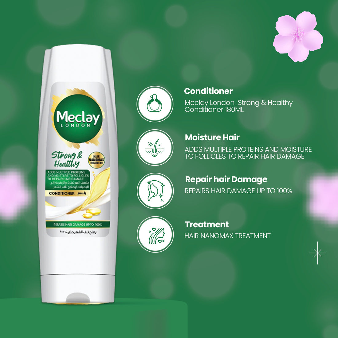 Meclay London Strong & Healthy Conditioner 350ml
