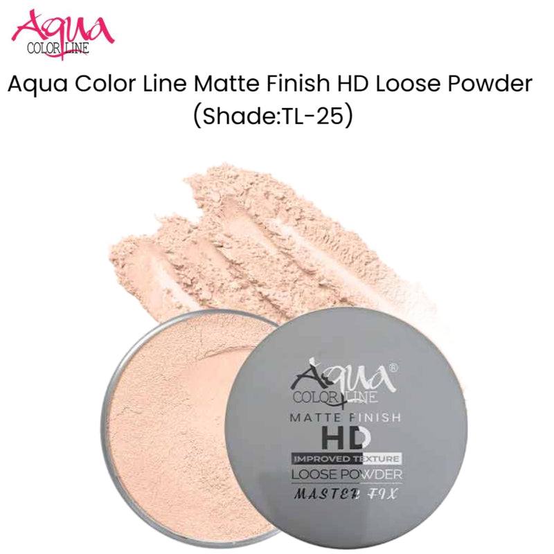 Aqua Color Line Matte Finish HD Loose Powder (Shade:TL-25)