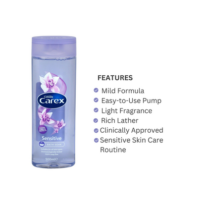 Cussons Carex Sensitive Bath Soak Liquid 500ml