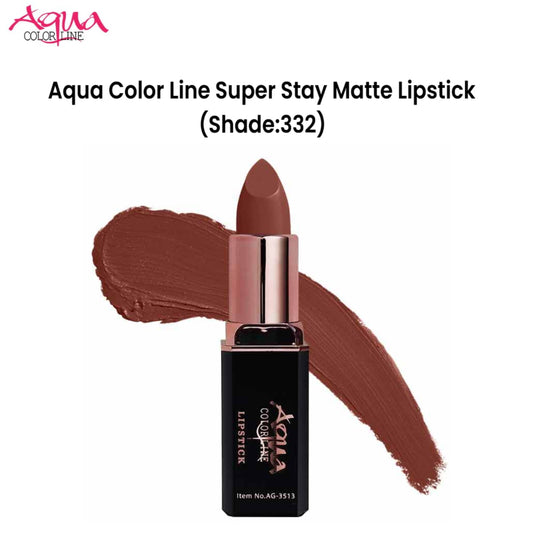 Aqua Color Line Super Stay Matte Lipstick (Shade:332)
