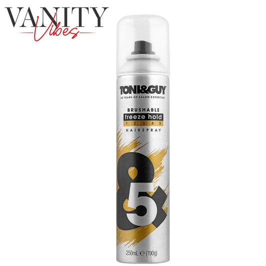 Toni & Guy Brushable Freeze Hold Hair Spray &5 250ml