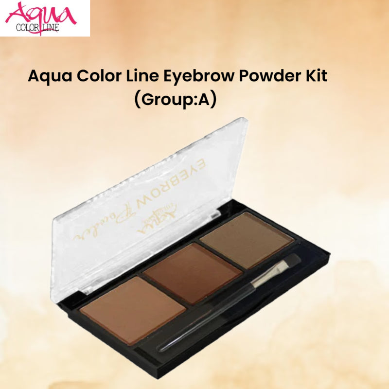 Aqua Color Line Eyebrow Powder Kit (Group:A)