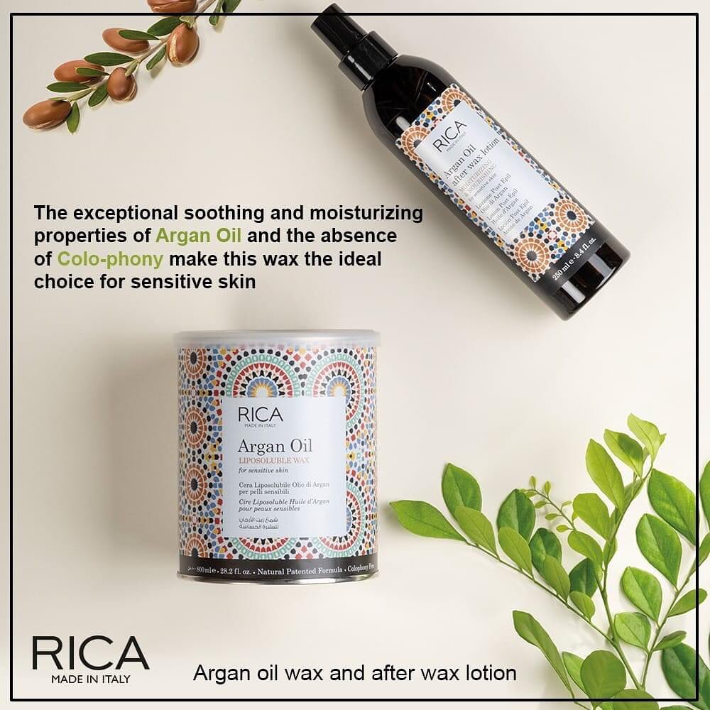 RICA Argan Oil Liposoluble Wax For Sensitive Skin 800ml