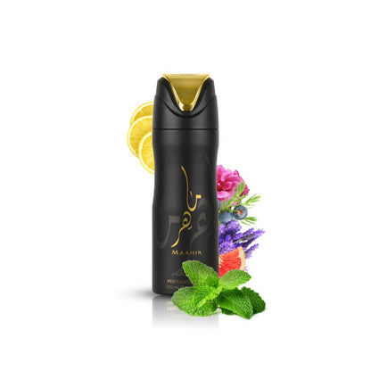 Lattafa Maahir Deodorant Spray Unisex 200 ml Long-Lasting Freshness & Premium Fragrance
