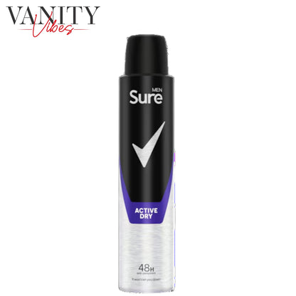 Sure Men 48hr Active Dry Antiperspirant Deodorant Spray