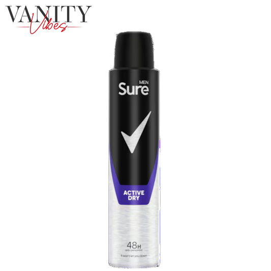 Sure Men 48hr Active Dry Antiperspirant Deodorant Spray