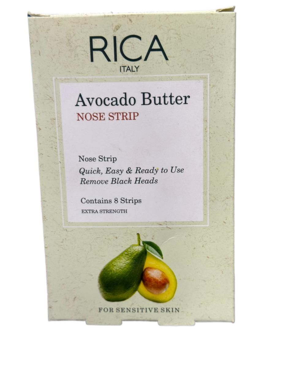 Rica Avocado Butter Nose Strip for Sensitive Skin 8 Strips